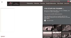 Desktop Screenshot of hotel-portemars.com